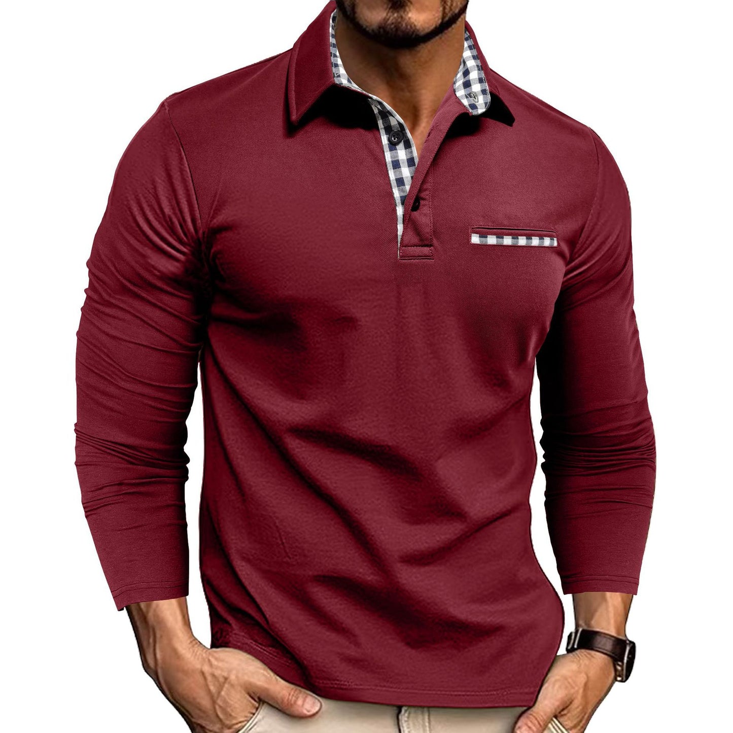 Long Sleeve Top Men's Clothing
