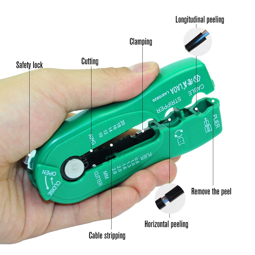 Multifunctional palmtop wire stripper wire stripper