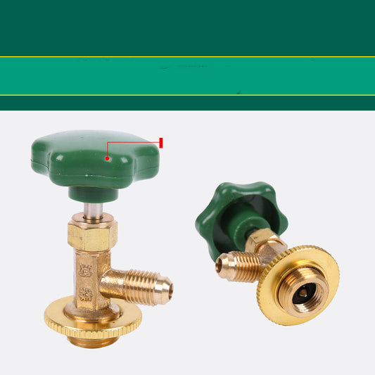 Anti-Riot Type Fluoridation For Opening Valve Of Automobile Air-Conditioning Refrigerant