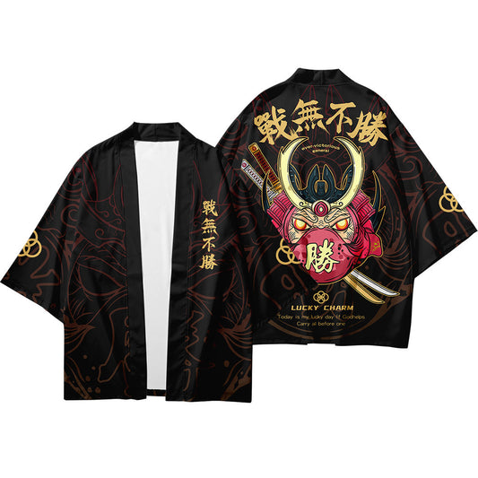 Sunscreen Clothing Kimono National Style Three-quarter Sleeve Cardigan Shirt Kimono Thin Hanfu Haori Tide