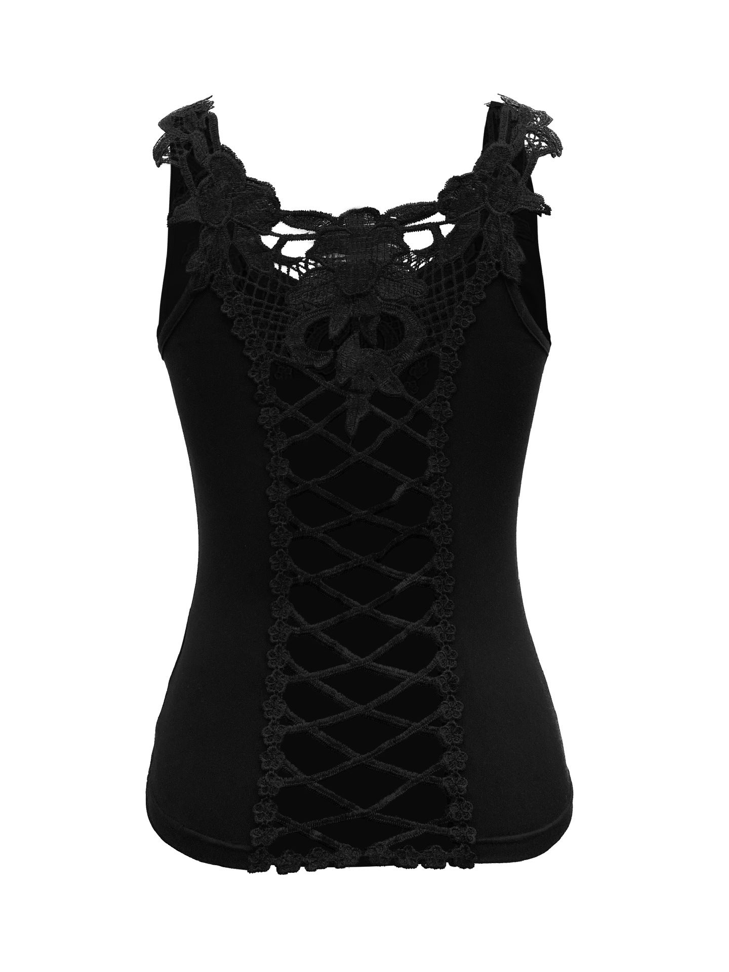 Women's Lace Top With Narrow Straps Vest