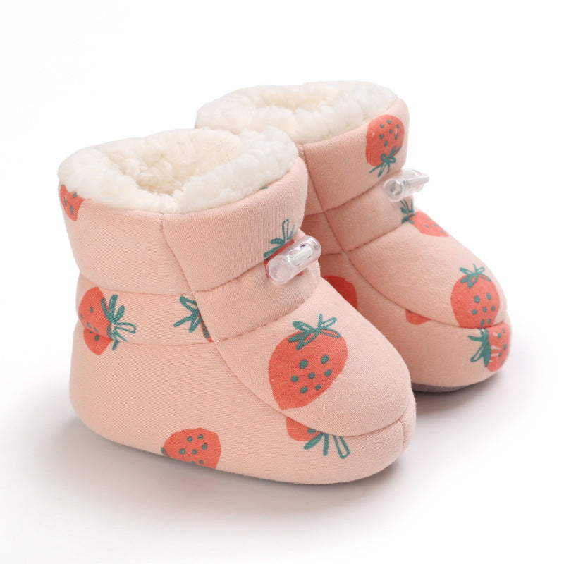 0-1 Year Old Baby Toddler Shoes Cartoon Soft Sole Warm
