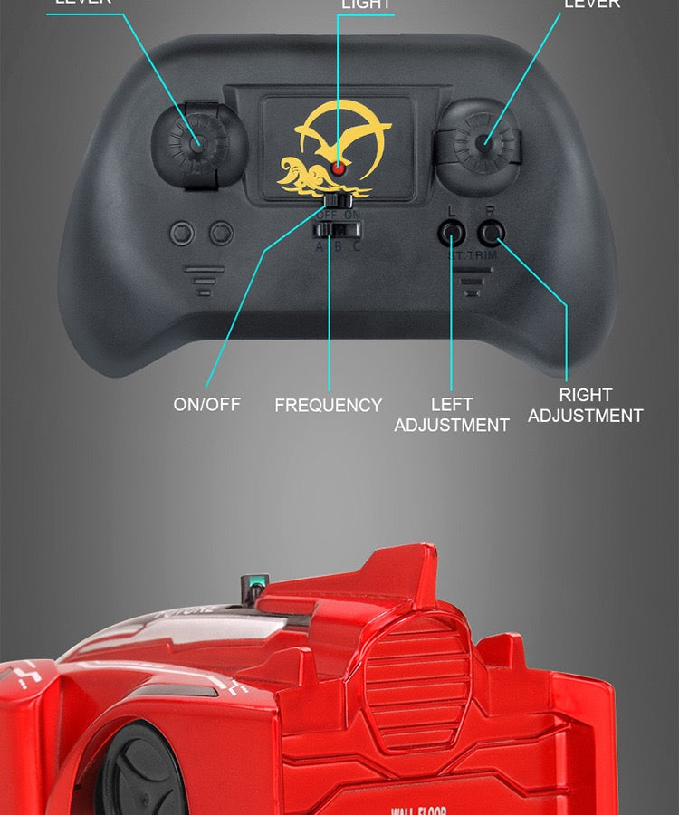 Wall And Ground Dual-Purpose RC Car, 360  Rotating RC Stunt Car, Toys For Boys Aged 8 And Above, Rechargeable Toy Car With Headlights, The Best, Birthday Gifts