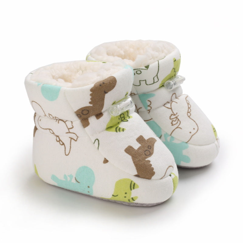 0-1 Year Old Baby Toddler Shoes Cartoon Soft Sole Warm