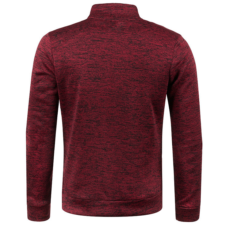 Autumn And Winter Men's Zippered Sweater