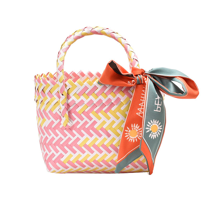 Woven Vegetable Basket Handbags New Trend