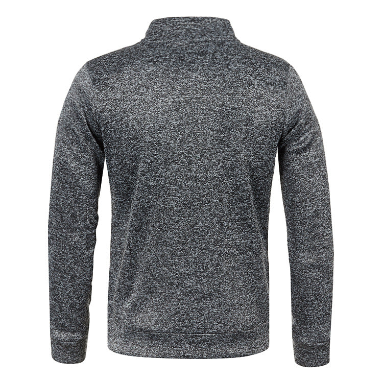 Autumn And Winter Men's Zippered Sweater