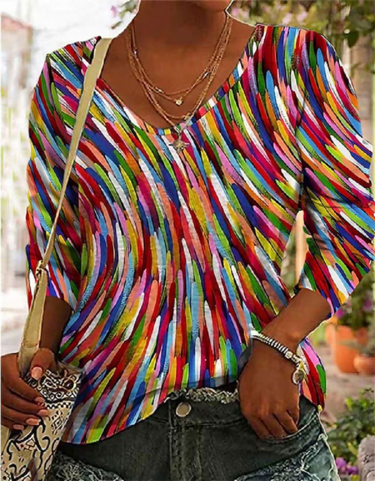 Digital Printed Long-sleeved T-shirt