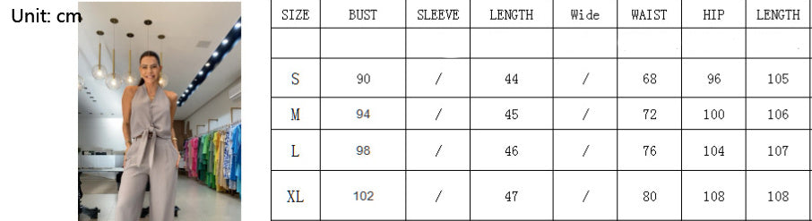 Women's Fashion High Waist Wide Leg Pants Suit