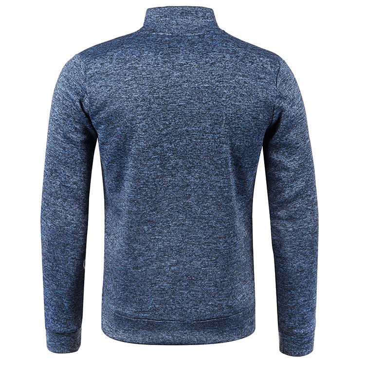 Autumn And Winter Men's Zippered Sweater
