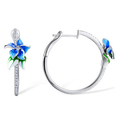 Blooming Flower Shaped Earrings