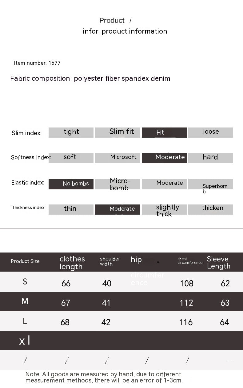 Autumn New Denim Stitching Asymmetric Suit Jacket