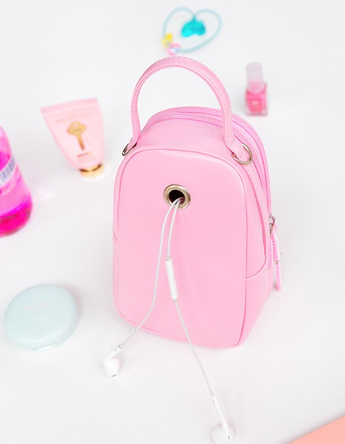 Milkjoy Girls Multi-store Messenger Bag Heart Women Handbags Fashion Shoulder Bag Korea Messenger Bags Bentoy PU Carry Phone Bag