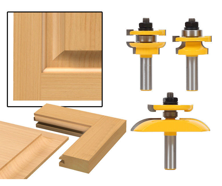 High-grade 3-piece woodworking cutter