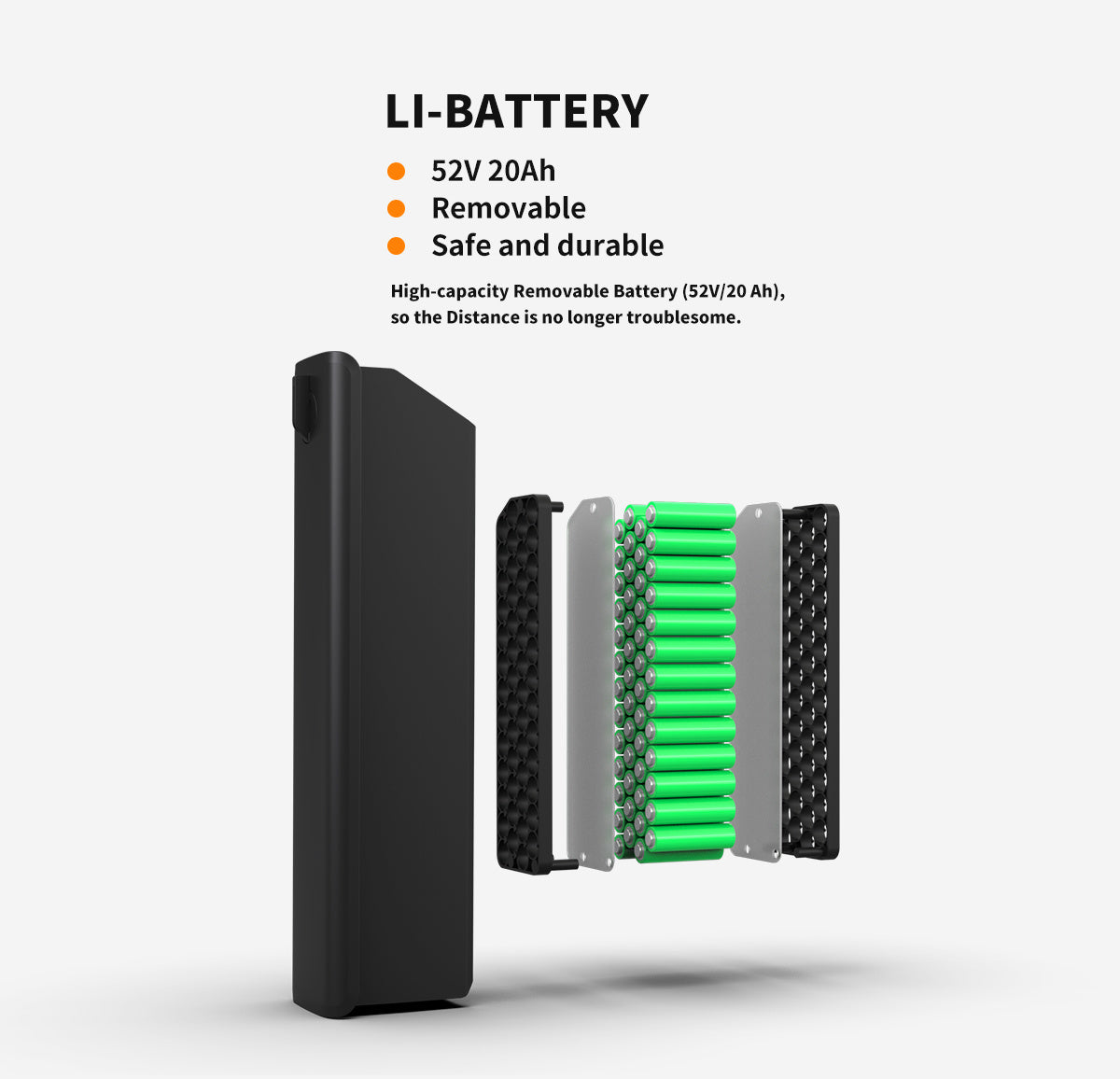 Fat Tire Electric Bike - Extended-Range Battery