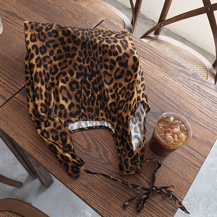 Pure Cotton Leopard Print Canvas Bag Fashion Ladies Shoulder Large capacity Handbags Totes Women Sisters Confidante Gift Bags