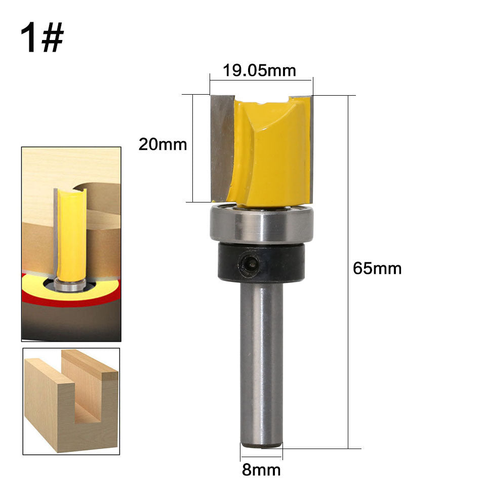 Straight edge copy milling cutter