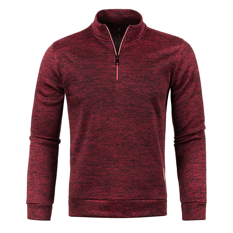 Autumn And Winter Men's Zippered Sweater
