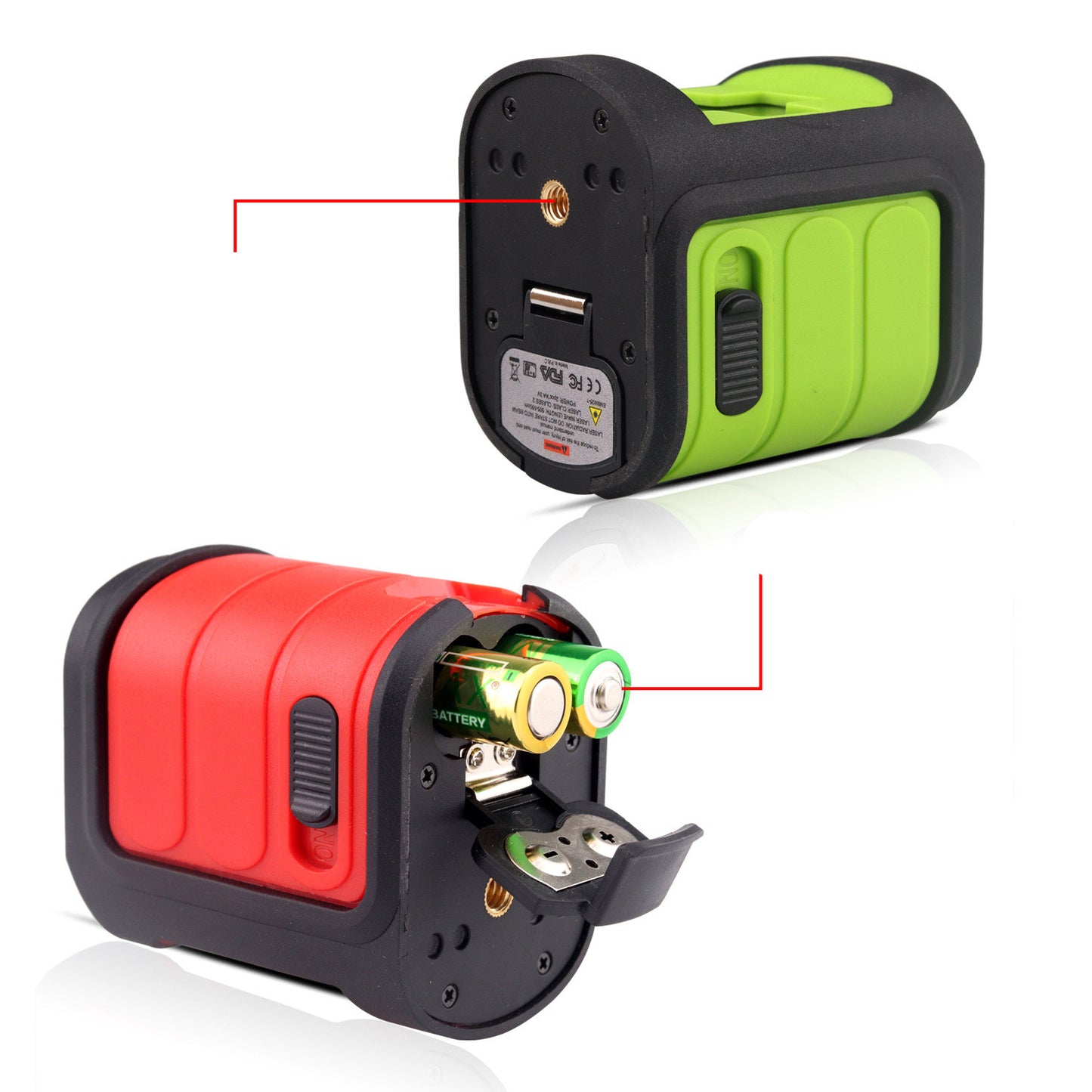 Laser level two lines