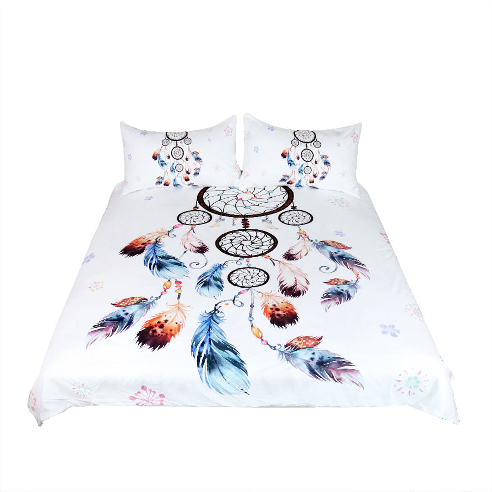 European And American Quilt Cover Hot-Selling Three-Piece Bedding Set