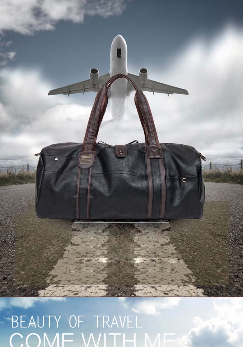 Hot Selling High Quality Male Travel Bag Fashion Handbags Oil Wax Large Capacity Designer Handbag Soft Skin Casual Travel Bags