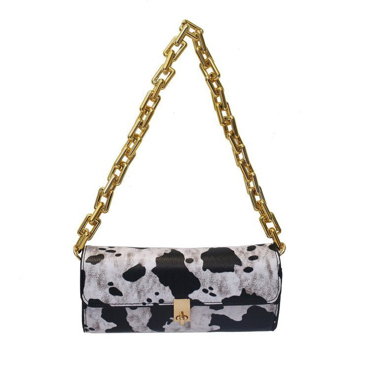 Cross-border French Niche Handbags Autumn And Winter New Fashion Wild Ins Thick Chain One-shoulder Clutch Underarm Bag