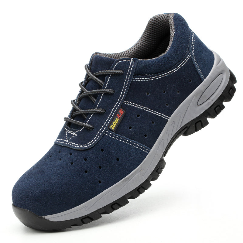 Breathable Steel Toe Cap, Anti-smashing And Anti-piercing, Wear-resistant Work Shoes With Tendon Bottom
