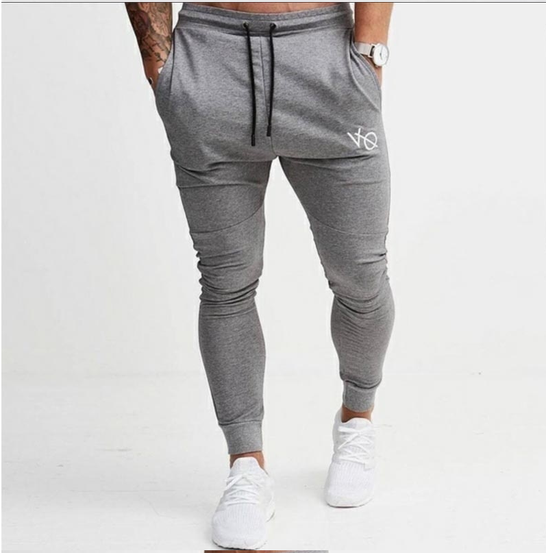 Spring and autumn men's fashion casual slim sports pants men's printed trousers