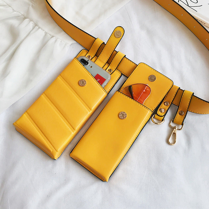 Mobile phone bag handbags new fashion pockets female tide Korean version of the shoulder bag personality girl small bag