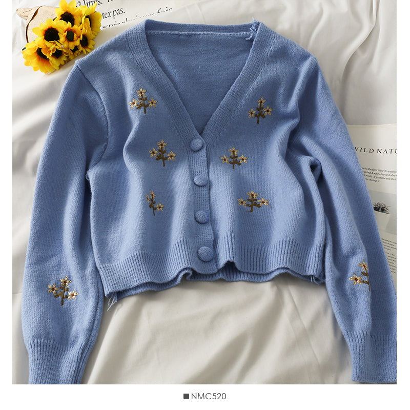 Girl Loose Lazy College Style Cardigan Coat