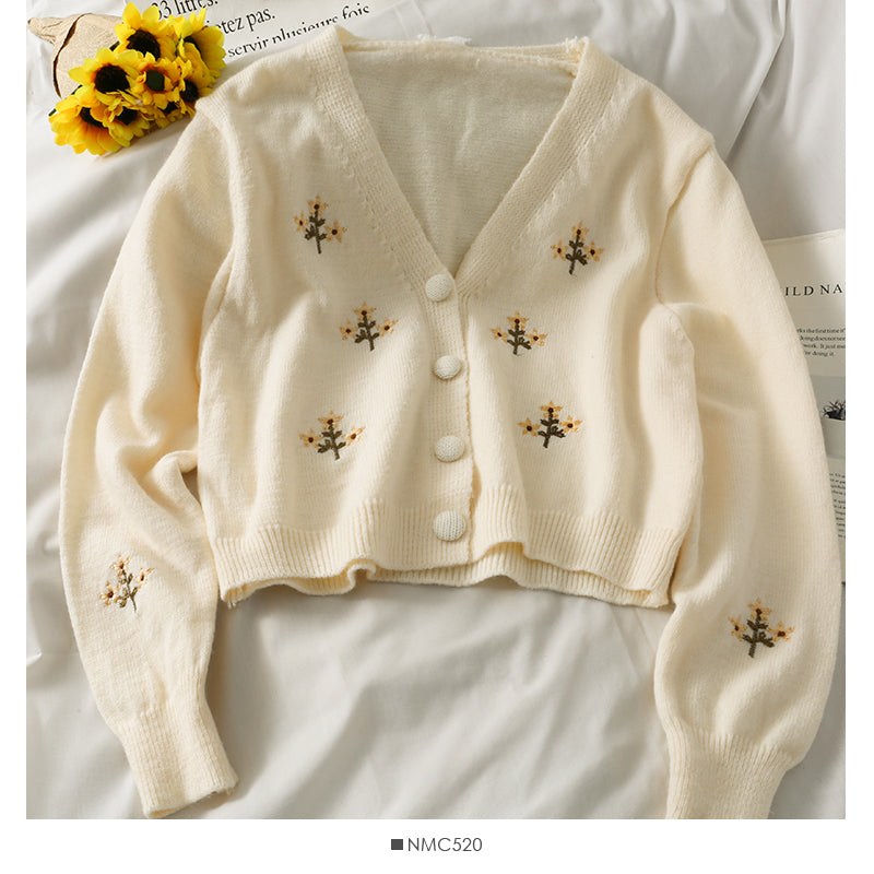 Girl Loose Lazy College Style Cardigan Coat