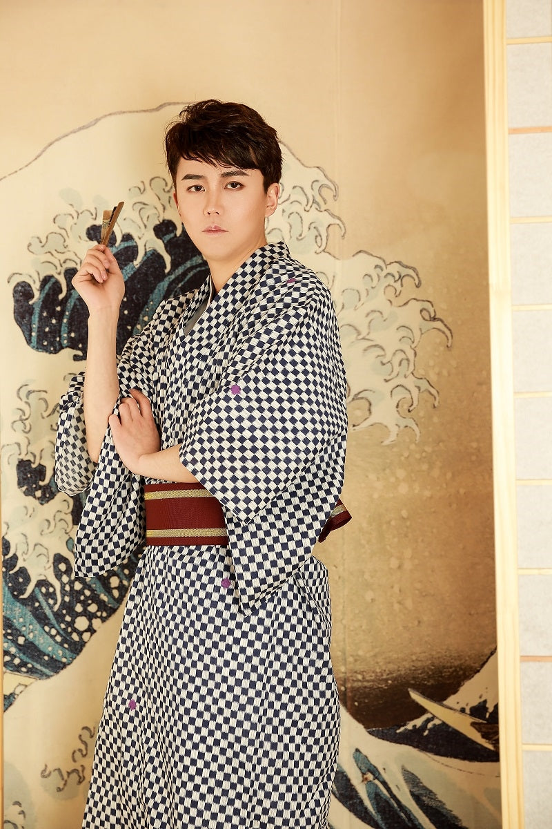 Kimono Formal Traditional Firework Assembly Warrior Gentleman Uniform