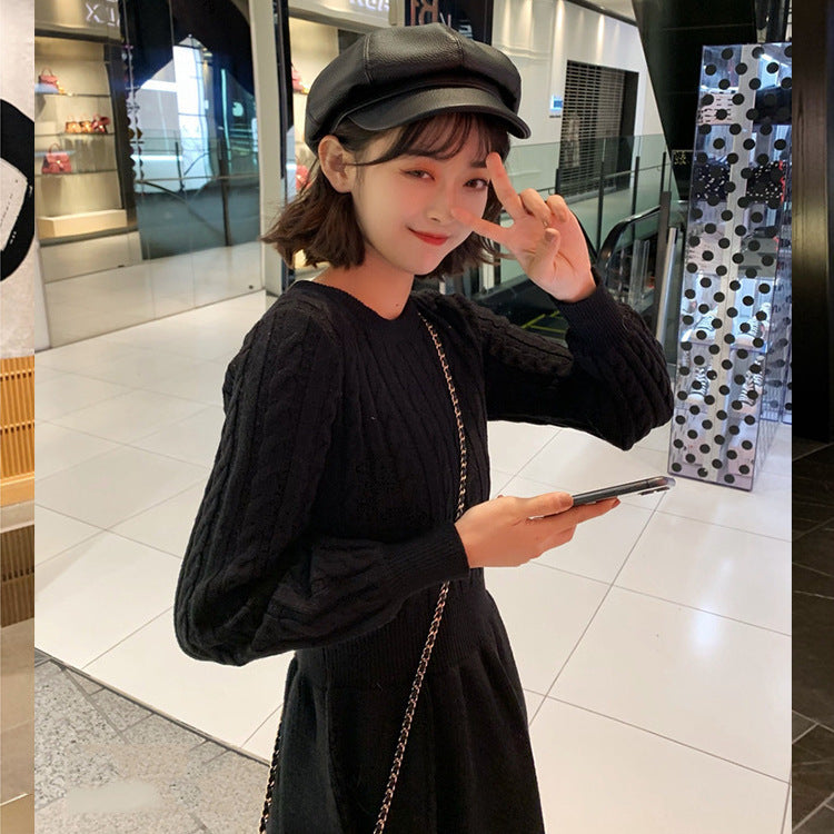 Twist stitching dress