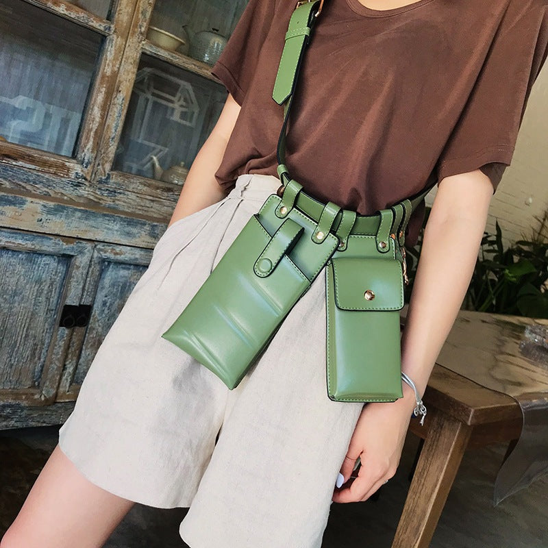 Mobile phone bag handbags new fashion pockets female tide Korean version of the shoulder bag personality girl small bag