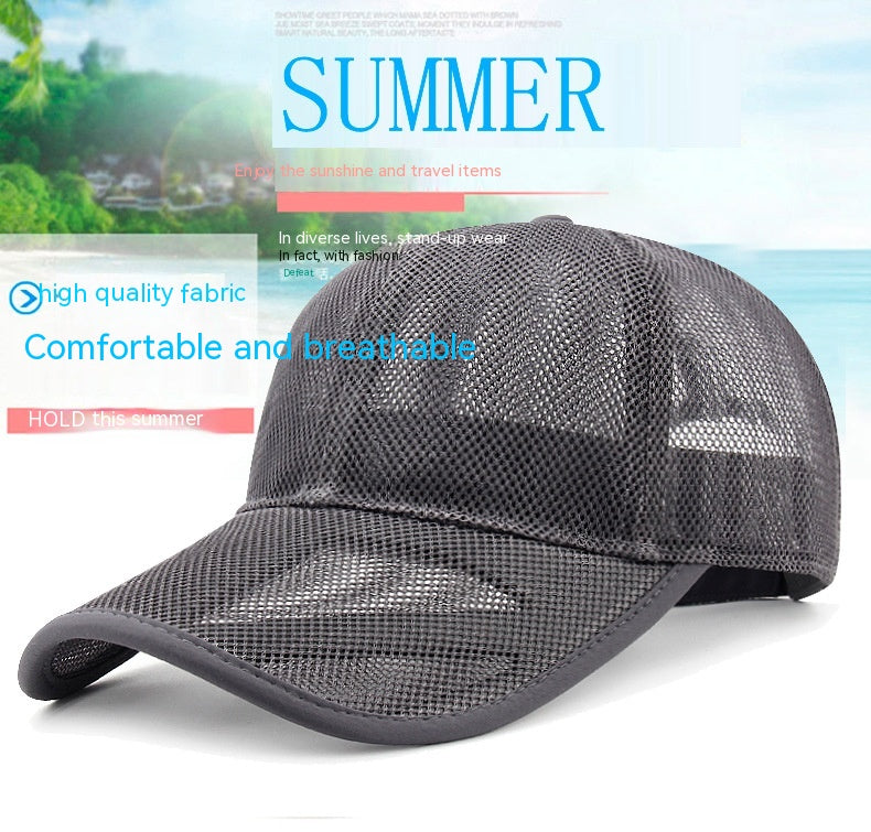 Men's Spring And Summer Breathable Mesh Hat Sun Protection Sunshade