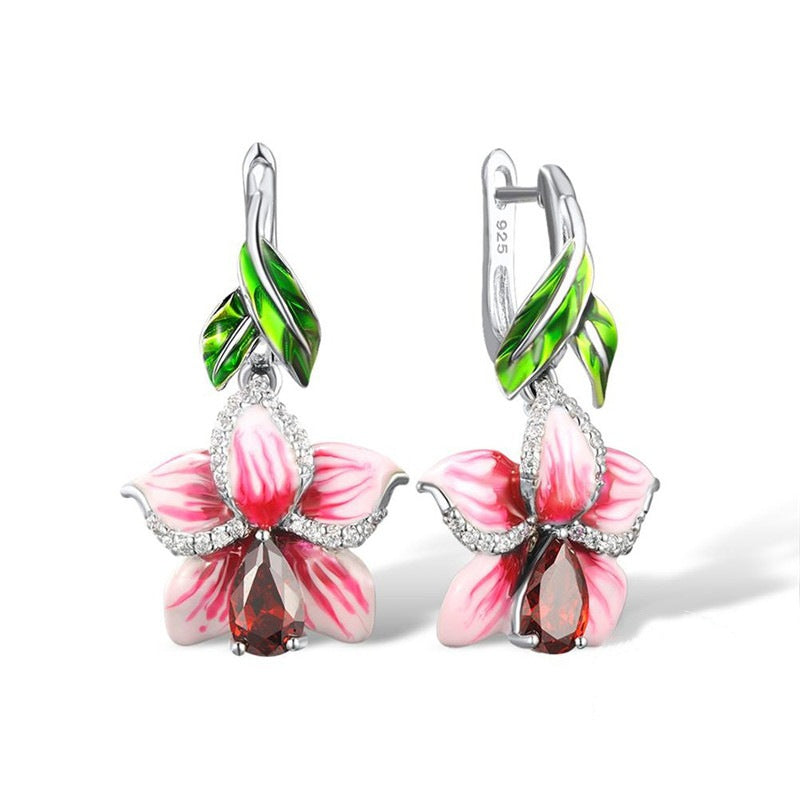 Blooming Flower Shaped Earrings
