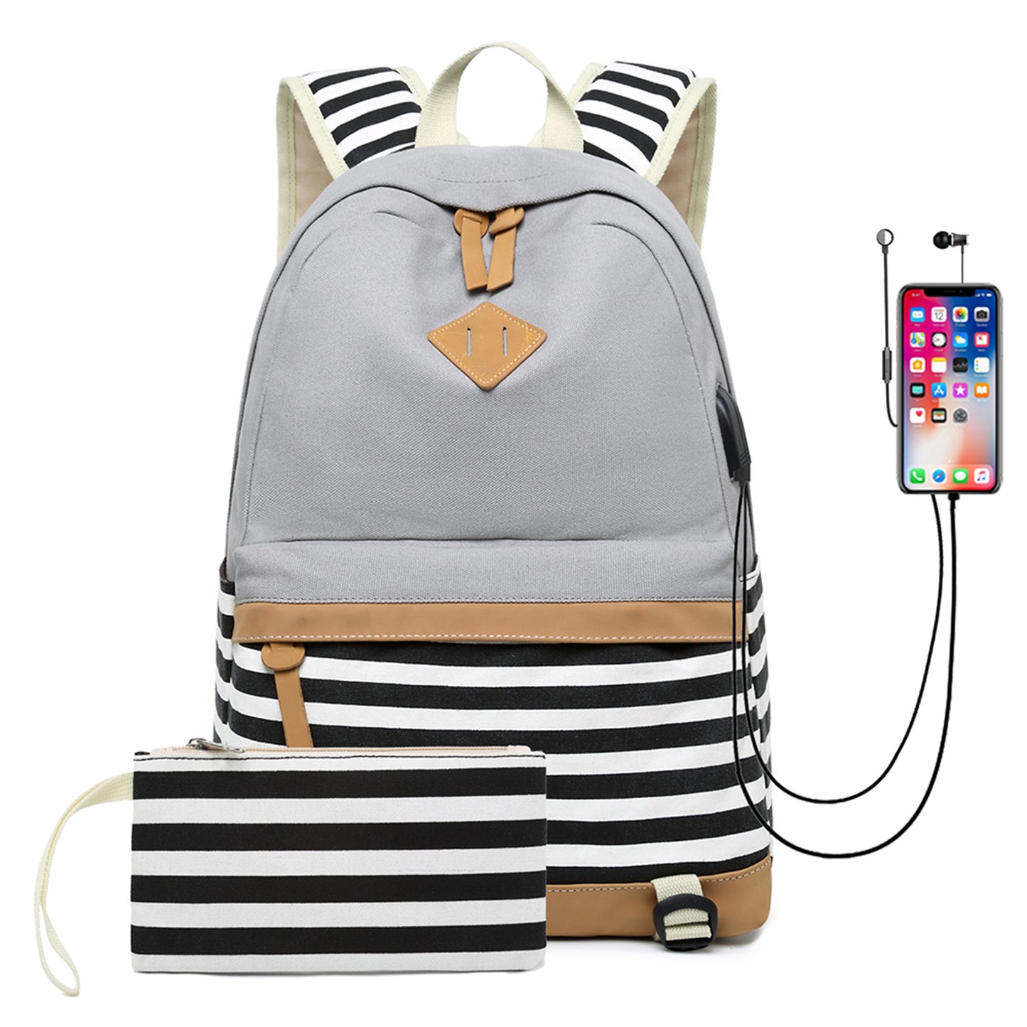 Fashion Korean printed canvas handbags