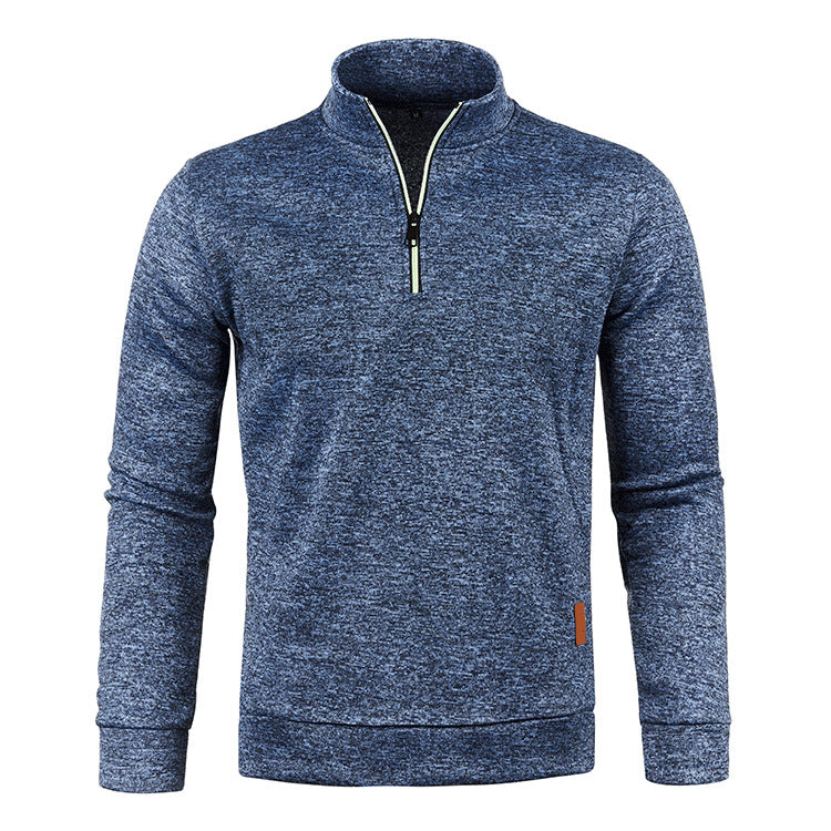 Autumn And Winter Men's Zippered Sweater
