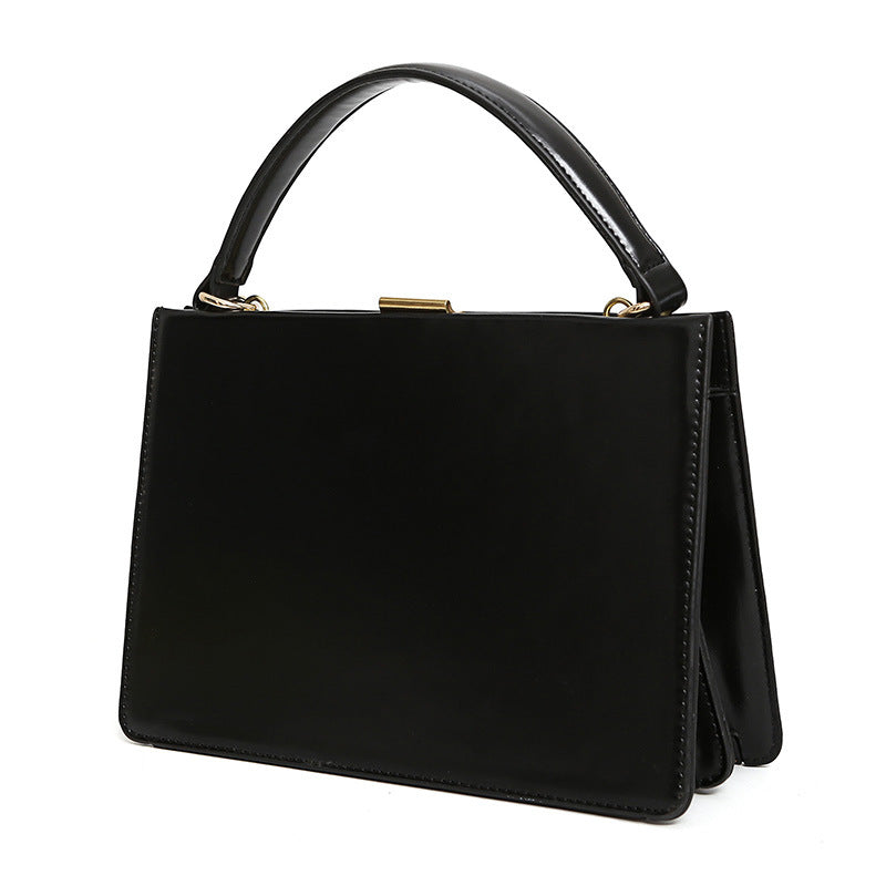 Burminsa  Vintage Clasp Women Handbags Medium Metal Frame Design High Quality Female Tote Bags Spring Red Black Box Packing