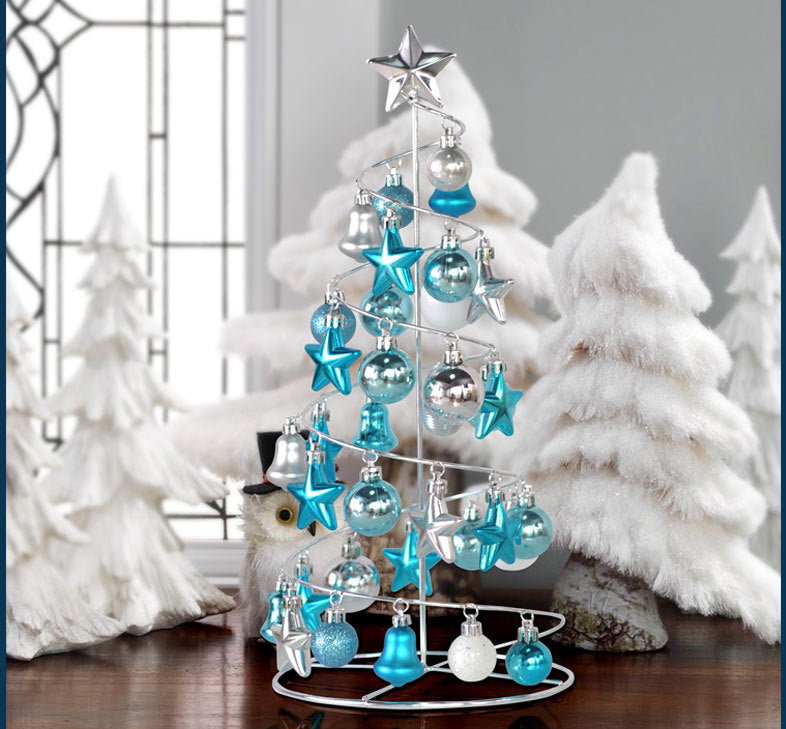 Creative Christmas Ball Metal Desktop Mini Tree