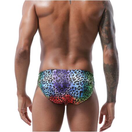 Man, Leopard Swimsuit Trunks Swimsuit Male Swimsuit Briefs