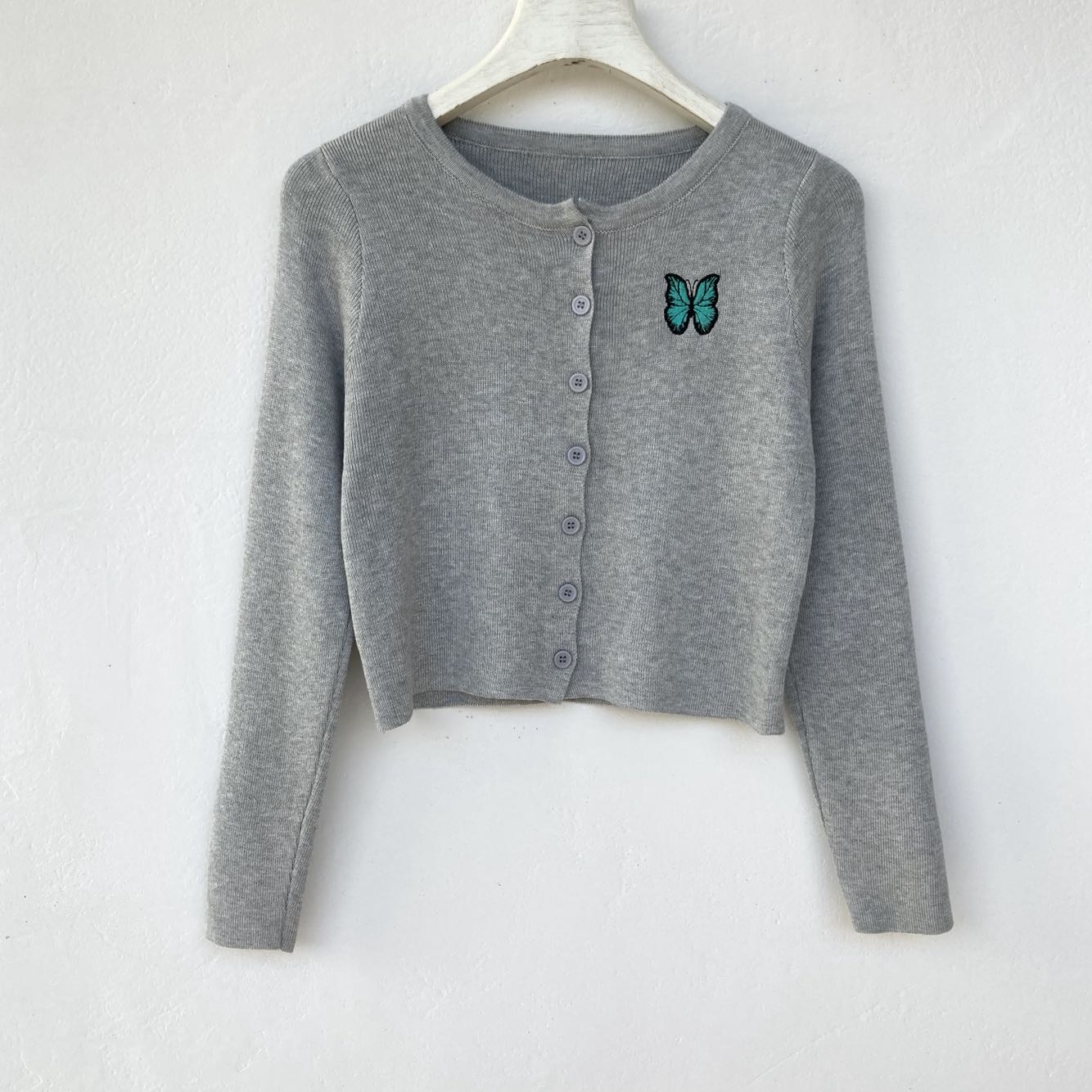 Girl Loose Lazy College Style Cardigan Coat