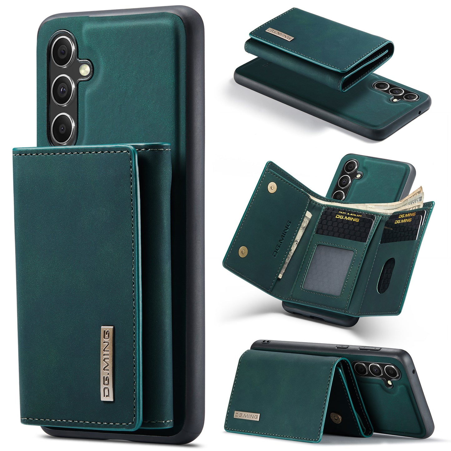 Strong Magnetic Split Wallet Protective Leather Case Two-in-one Magnetic Wallet Phone Case