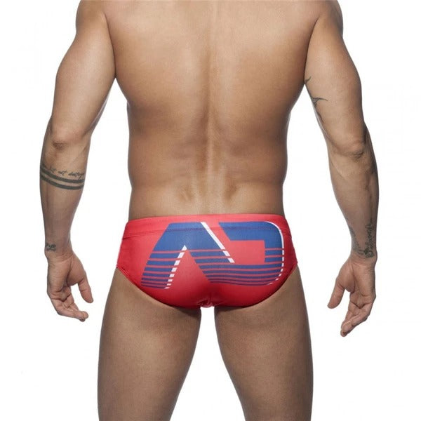 Printed swimsuit briefs