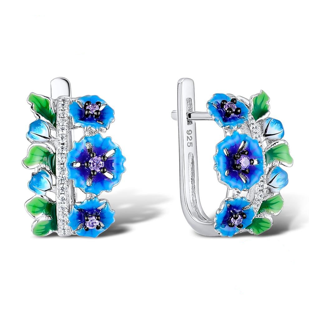 Blooming Flower Shaped Earrings