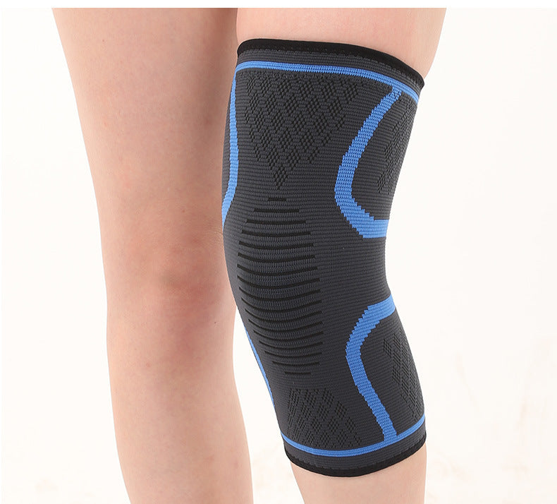 Double Corrugated Non-slip Stretch Keep Warm Nylon Needle Sports Kneecaps
