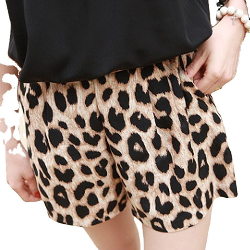 Women's Clothing Leopard Print Shorts Casual