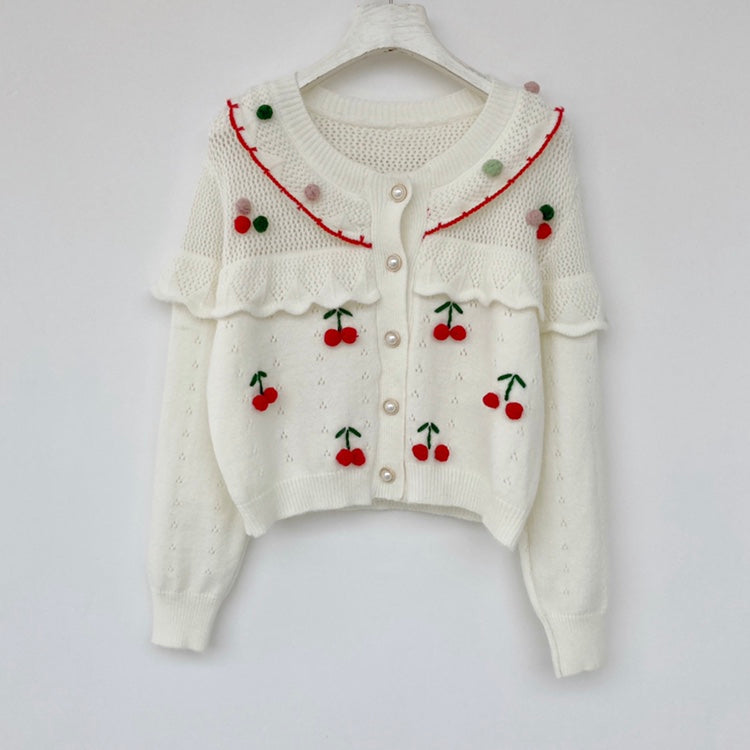 Girl Loose Lazy College Style Cardigan Coat