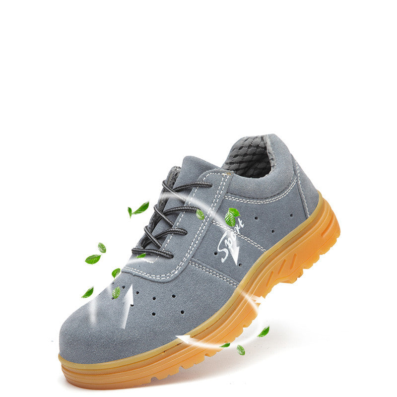 Breathable Steel Toe Cap, Anti-smashing And Anti-piercing, Wear-resistant Work Shoes With Tendon Bottom