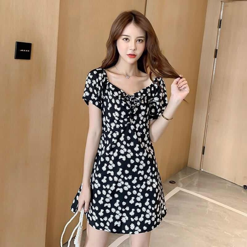Slim-fit Off-shoulder Floral Dress
